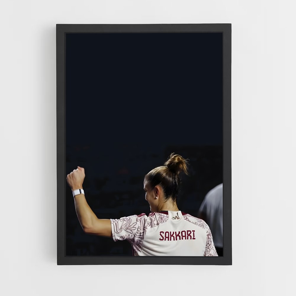Poster Maria sakkari raquette – affiche Tennis (vue 2)